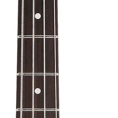 ESP LTD Phoenix-204DX 4-String Bass Guitar, Rosewood Fingerboard, Black Burst image 4