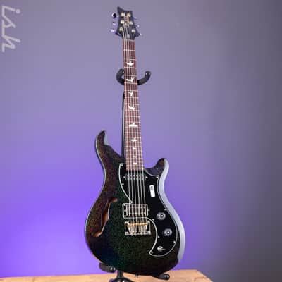 PRS S2 Vela Semi-Hollow Reclaimed Black Rainbow Holoflake Limited Edition image 2