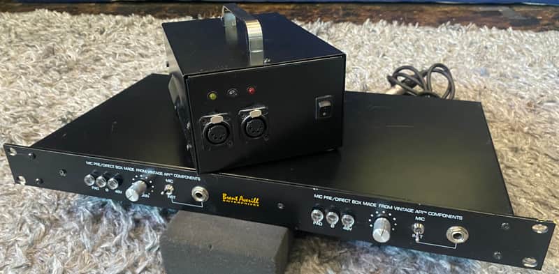 Brent Averill API 312 Mic Preamp Pair Rack Mount w/ Power Supply image 1