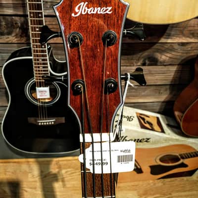 Ibanez AEWB32NT Sitka Spruce / Okoume 4-String Acoustic Bass image 8