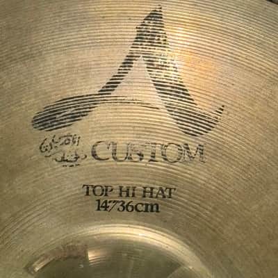 Zildjian A Custom 14" Hi-Hats Hi Hat Cymbals 1100 Grams 1250 Grams image 4