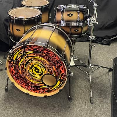 Tama Superstar Hyperdrive 5pc Drum Set - Dark Desert Burst image 6