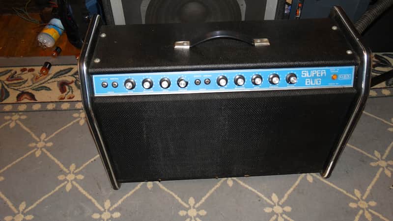GBX Super Bug early 70's 2 Ch. Reverb 2X12 Combo- All Original Works great image 1