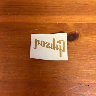 1960's Gibson Gold Headstock Logo N.O.S. image 1
