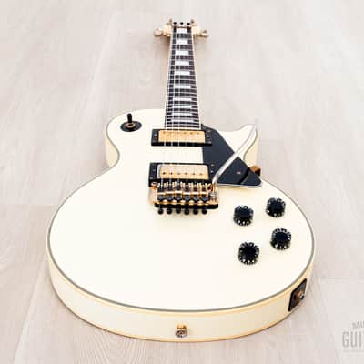 1987 Burny LC-100YS Yasu Signature Vintage Guitar Snow White w/ Tremolo & Case, Japan Fernandes image 11