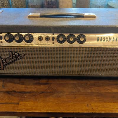 Fender Bassman 2-Channel 50-Watt Guitar Amp Head 1970 - 1971 - Silverface image 1