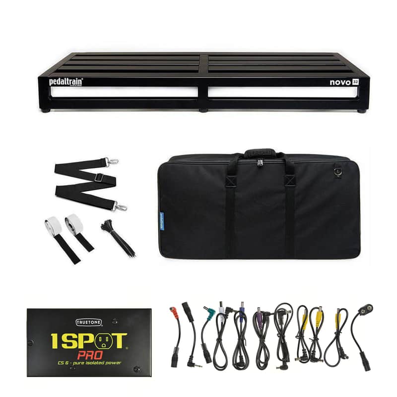 Pedaltrain NOVO 32 Pedalboard 5 Rails 32x14.5 w/Soft Case w/Truetone CS-6 Power Supply Bundle image 1