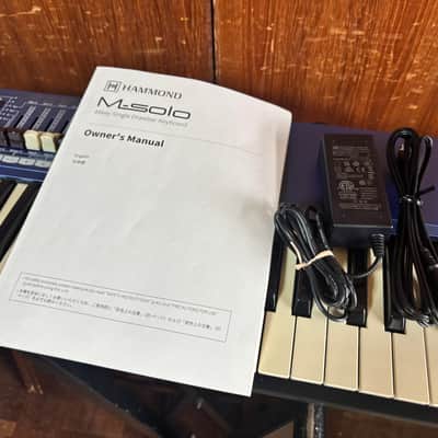 Hammond M-Solo Portable Organ - Blue w/ gig bag image 10