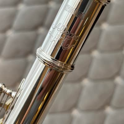 Yamaha Allegro Model YFL-372 Flute Silver Head Split E Low B image 3