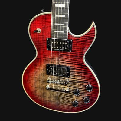 Cort CR300 Electric Guitar in Lava Burst image 4