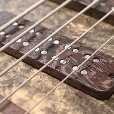 2000 Fodera Imperial Beezelite Buckeye Burl 5-String Bass Guitar Lefty #50662 image 22