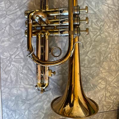1954 Olds Recording Cornet + Protec case & 2 mpc image 2