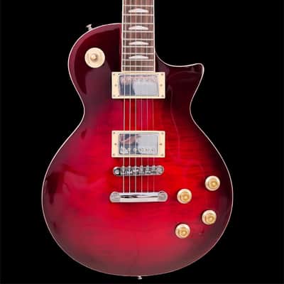 Electric Guitar, Mahogany Body & Neck,Rounded End 22 Frets,Bone Nut, Rosewood Fingerboard,Professional/Full Size/Electric Guitars for Adults (red) image 2