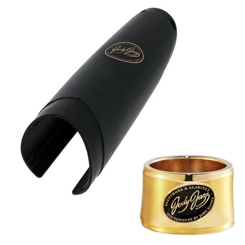 JodyJazz HRB1 Power Ring Ligature & Cap | for HR* Baritone Sax Mouthpiece | 24k Gold-Plated image 1