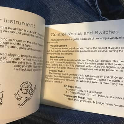 Epiphone Guitar Manual in Black & White 2003 image 6