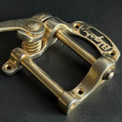 Bigsby B5 horseshoe vibrato tailpiece c 1970’s - Gold original vintage USA Gibson Les paul sg custom image 3
