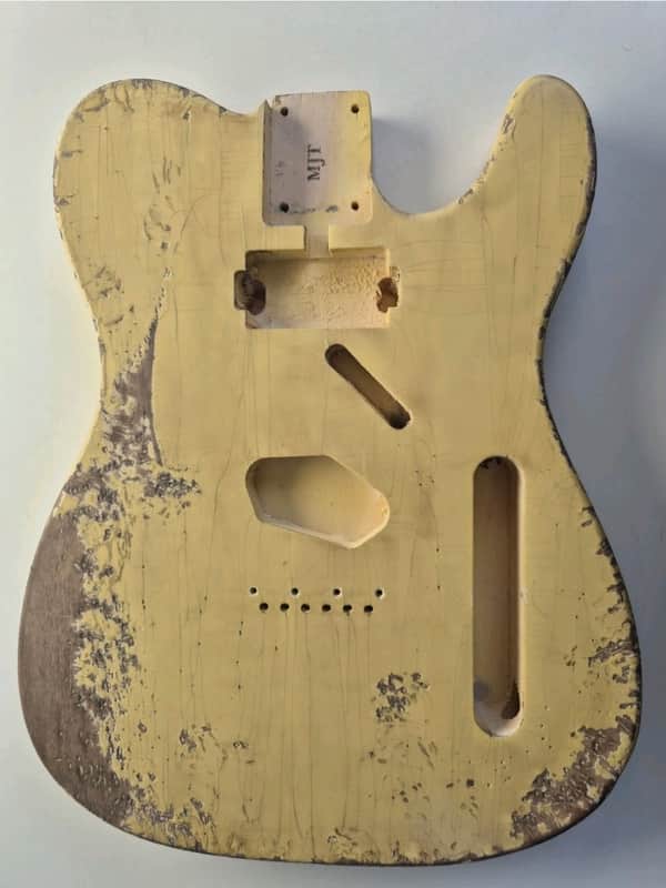 MJT Official Custom Vintage Aged Nitro Guitar Body Mark Jenny VTT Butterscotch image 1