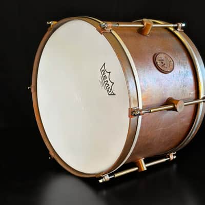 A&F Drum Co. Raw Copper Bop Drum Set (12/14/18) 2025 - Copper Patina image 11