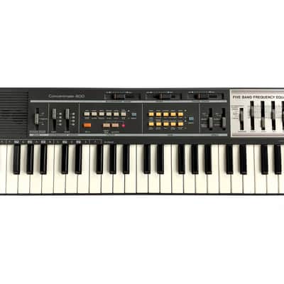 1985 Radio Shack Realistic Concertmate 600 Mini Organ Electronic Piano & Analog Drum Machine With Five Band Frequency Equalizer EQ Casio MT-100