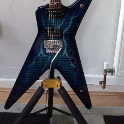 Washburn Dimebag Darrell Signature Dime 333 Blue Lightning Bolt image 1