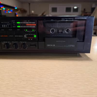 Yamaha KX-W302U Natural Sound Dual Cassette Deck Dolby B/C High Speed Dub Tested image 5