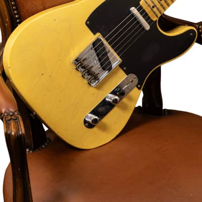 Fender Custom Shop 1951 Nocaster Journeyman Relic 1-Piece Rift Sawn Maple Neck Aged Nocaster Blonde image 6