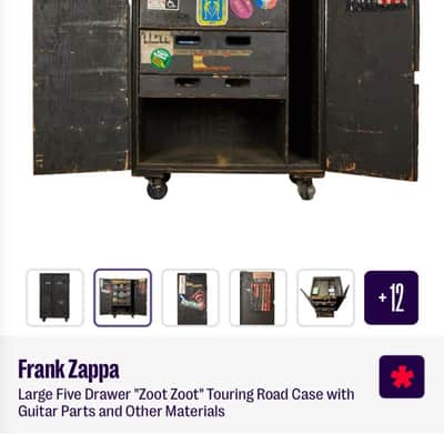 Frank Zappa Personally Owned & Used Black Fender Stratocaster Pickguard image 11