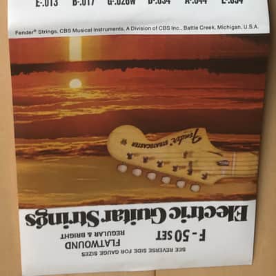 Fender F-50 Set Vintage Flatwound N.O.S Strings 1970's Pure Nickel image 5