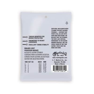 Martin Ma540 S Authentic Marquis Silked Light Phosphor Bronze 12 54 image 2