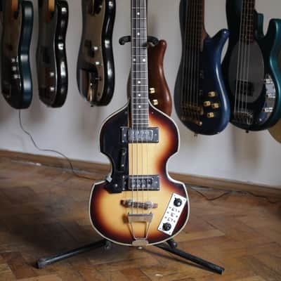 Vintage Japan Fresher Violin VB Bass 1974 - Sunburst image 2