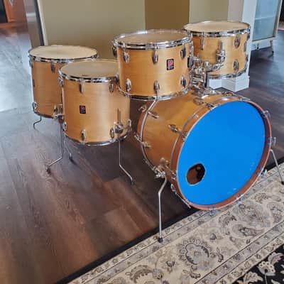 Premier Elite 5 Piece Drumkit 1970s Natural image 1