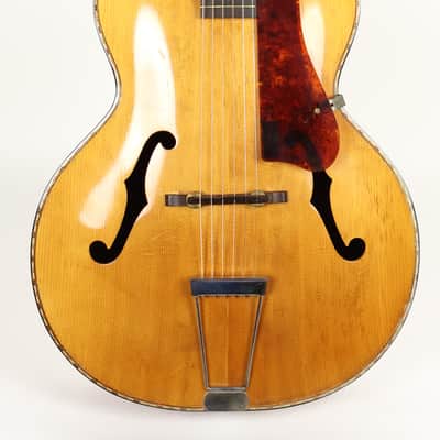 1940s S.S. Stewart 7004 Archtop Acoustic Guitar Natural w/ Gig Bag image 1