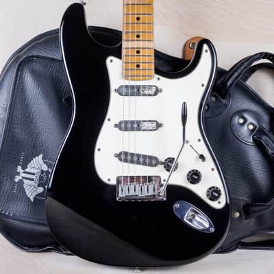 Fender American Standard Stratocaster USA 1995 Black Schecter MonsterTone PUs w/ Bag image 1