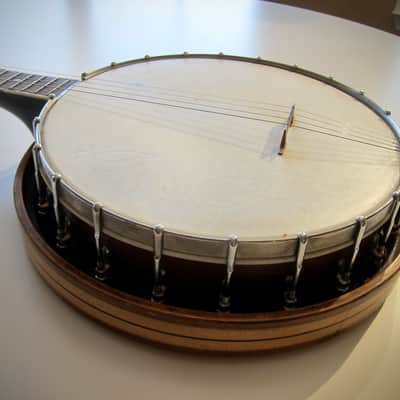 Gibson Tenor Banjo Model TB-1 Four String with Resonator Circa-1925-Dark Sunburst image 4