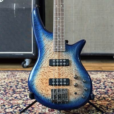 Jackson JS Series JS3Q Spectra Bass 2020 - Present - Amber Blue Burst image 1