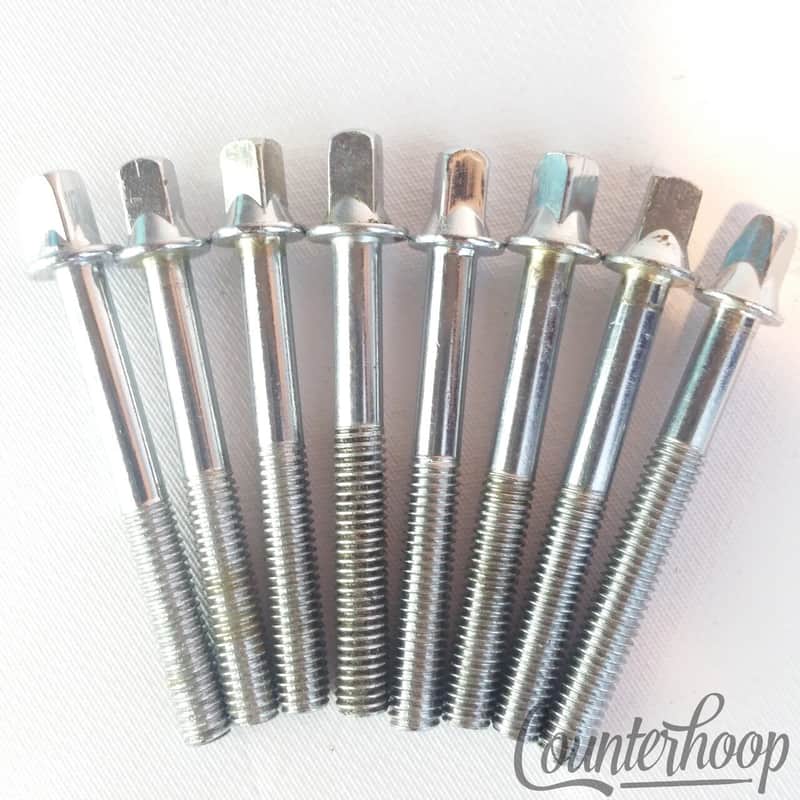 *Pearl 8x Tension T-Rods 1 15/16" Metric Tom/Snare Drum Chrome Vintage 60s Japan image 1