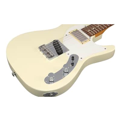 Ibanez FLATV2 Josh Smith Signature Electric Guitar, Mint Sand image 3