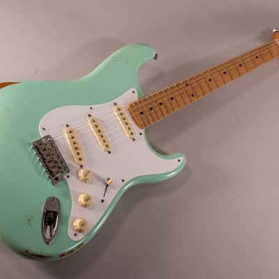 Fender stratocaster vintera road worn 75th - surf green image 7