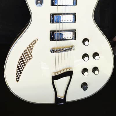 ONE OF A KIND Eastwood Bill Nelson Astroluxe Cadet Custom Prototype semi-hollow guitar Emerald Back image 7