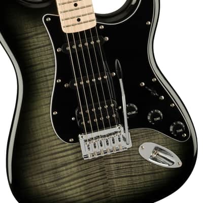 Squier Affinity Series Stratocaster FMT HSS Maple Fingerboard Electric Guitar BlackBurst image 9