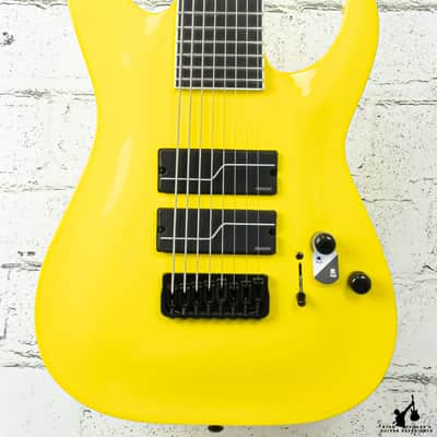 ESP LTD Stephen Carpenter SC-608 Signature 8-string Baritone Yellow w/ Case image 1