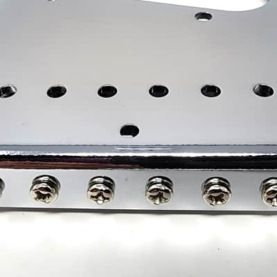 Brio Telecaster Left Handed 6 modern saddle Tele Bridge - Chrome image 9