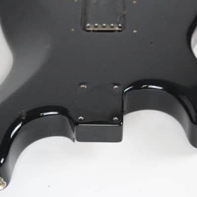 1989 Vintage Squier Fender Stratocaster Factory Black BODY Made in USA Strat 1980s image 14