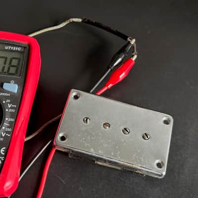 Vintage 1969 Gibson EB Mudbucker Sidewinder Bass Pickup – Original Chrome Cover image 3