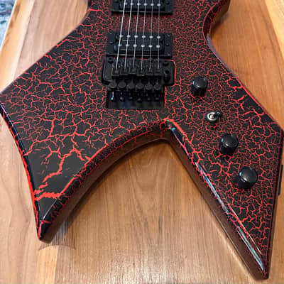 B.C. Rich Warlock Stranger Things “Eddie Munson” NJ series 2022 Red Crackle image 2