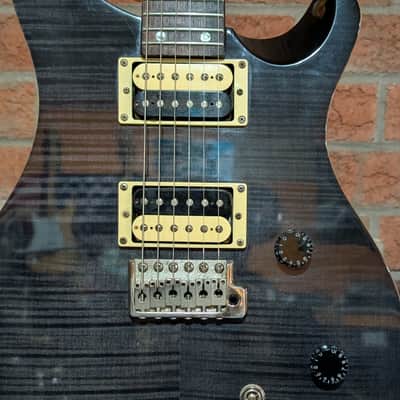 PRS SE Custom 24 2013 - Gray Black Flame top image 3