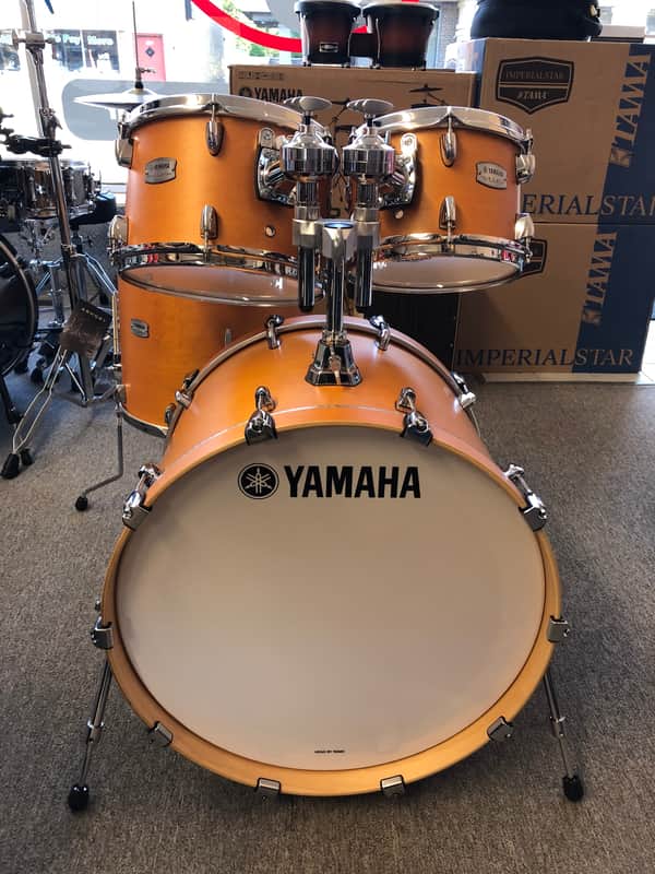 Yamaha Tour Custom Maple Drum Set 22/10/12/16  Caramel Satin image 1