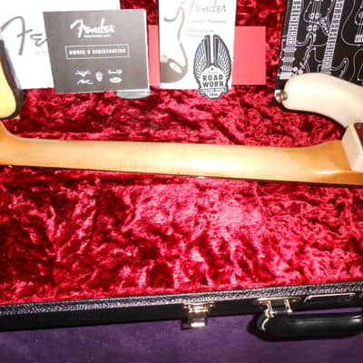 Fender Road Worn 2009-2015 - Olympic White w/ Custom Shop Ancho Poblano hand-wound pickups & CS case image 14
