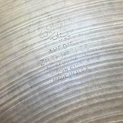 14” vintage Avedis Zildjian hi-hats with 1970s Thin Stamp image 7