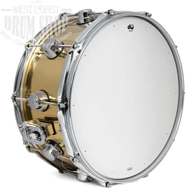 DW 6.5" x 14" Collector's Polished Bell Brass Snare Drum Demo/Open Box image 2